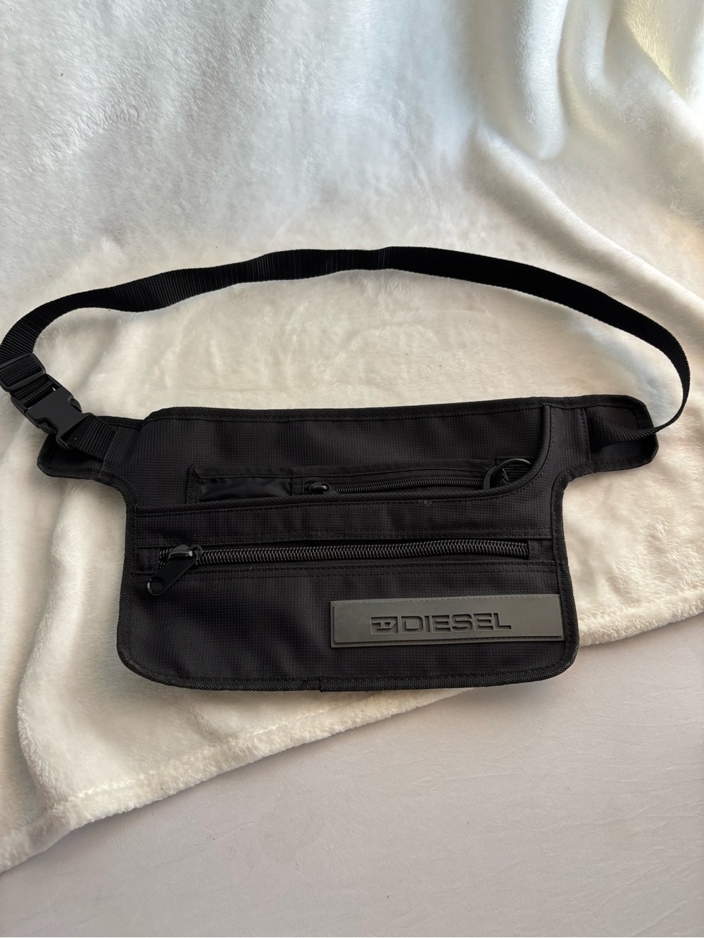 DIESEL Belt Bag Fanny Pack Black Adjustable Strap
